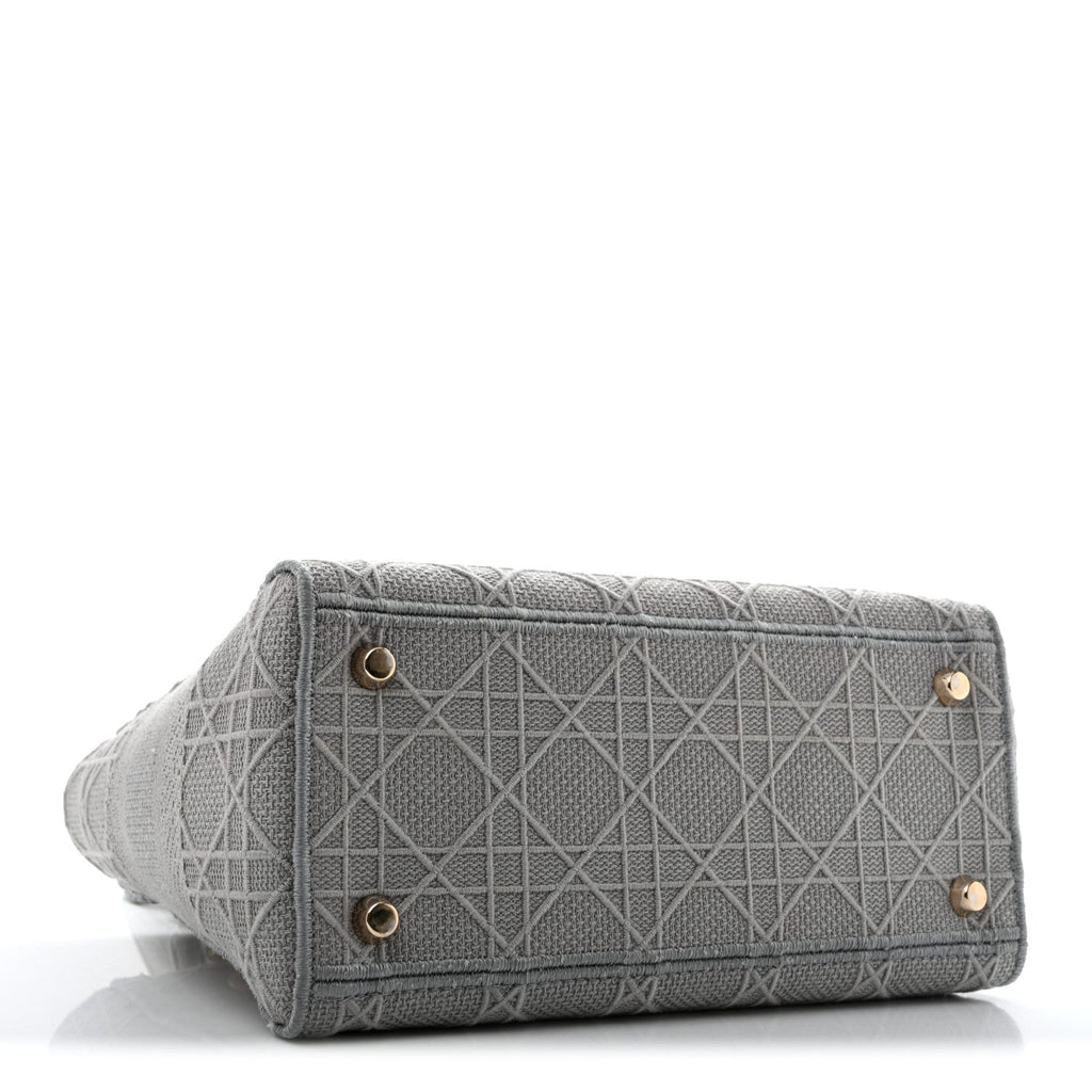 Canvas Embroidered Cannage Medium Lady D-Lite Gray AT My store