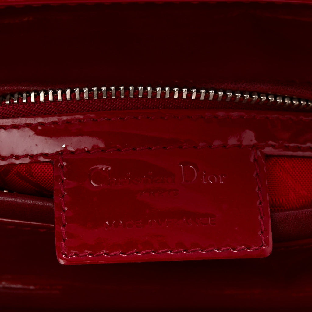 Patent Cannage Medium Lady Dior Red AT My store