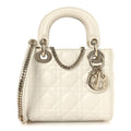 Lambskin Cannage Mini Lady Dior White AT My store