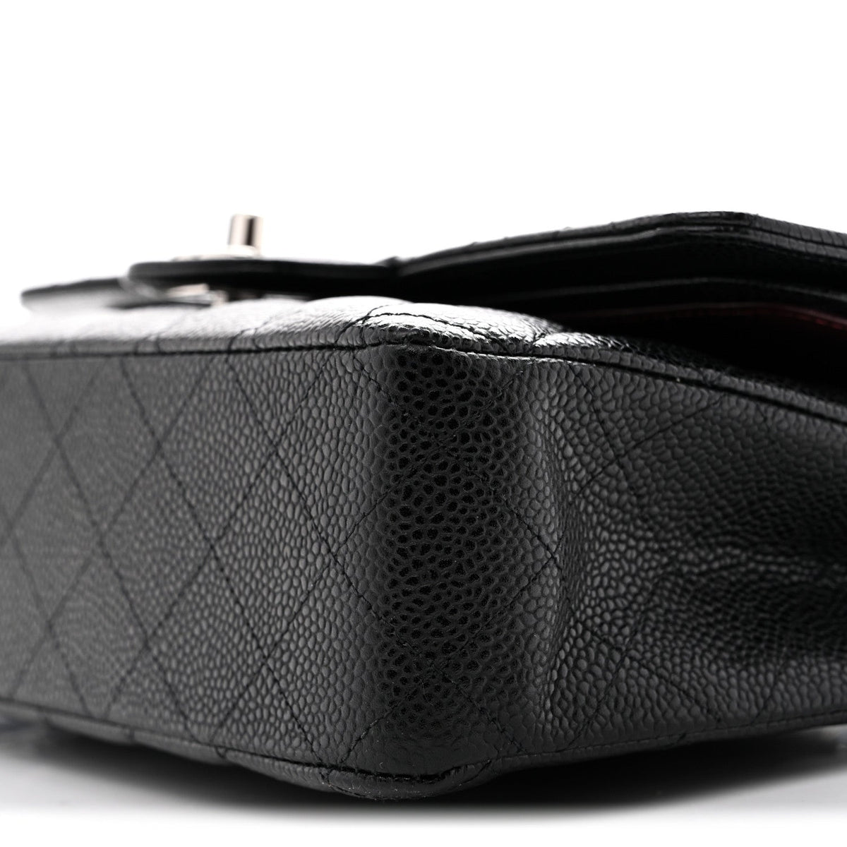 Caviar Quilted Medium Double Flap Black At My store