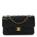 Caviar Quilted Small Double Flap Black At My store