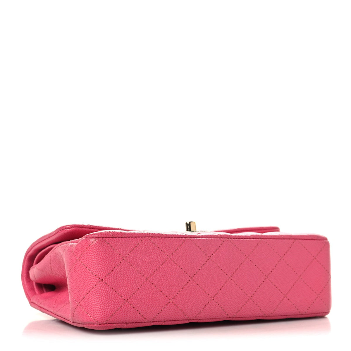 Caviar Quilted Small Double Flap Pink At My store