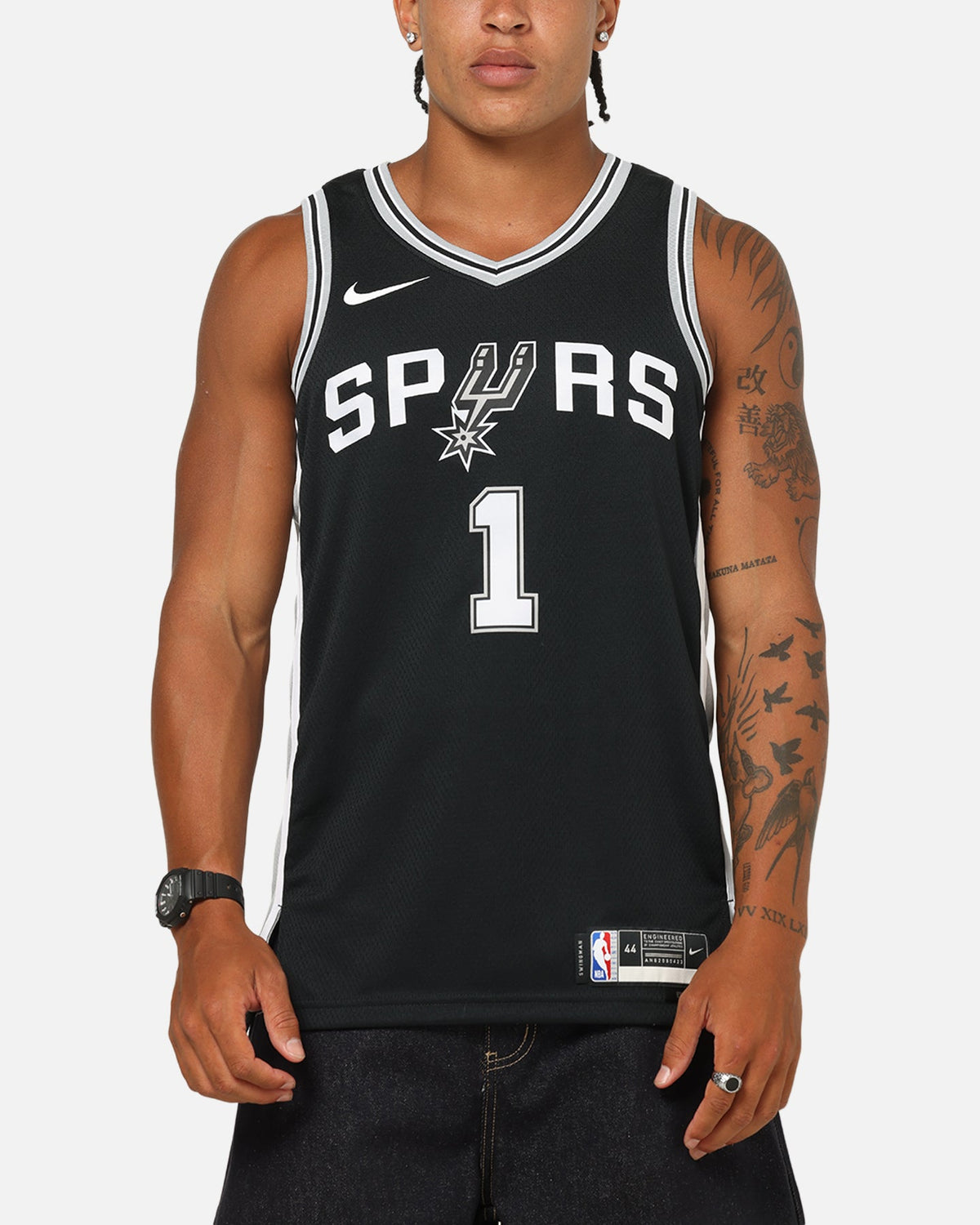 Top Seller Nike Victor Wembanyama San Antonio Spurs #1 Icon Edition 2022/23 Nike Dri-Fit NBA Swingman Jersey Black