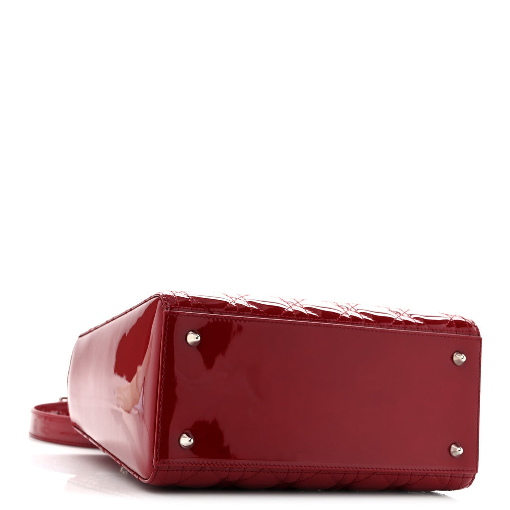 Patent Cannage Medium Lady Dior Red AT My store