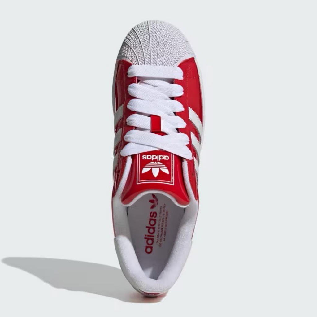 New Arrival ADIDAS ORIGINAL SUPERSTAR II PATENT LEATHER Men -RED/WHITE