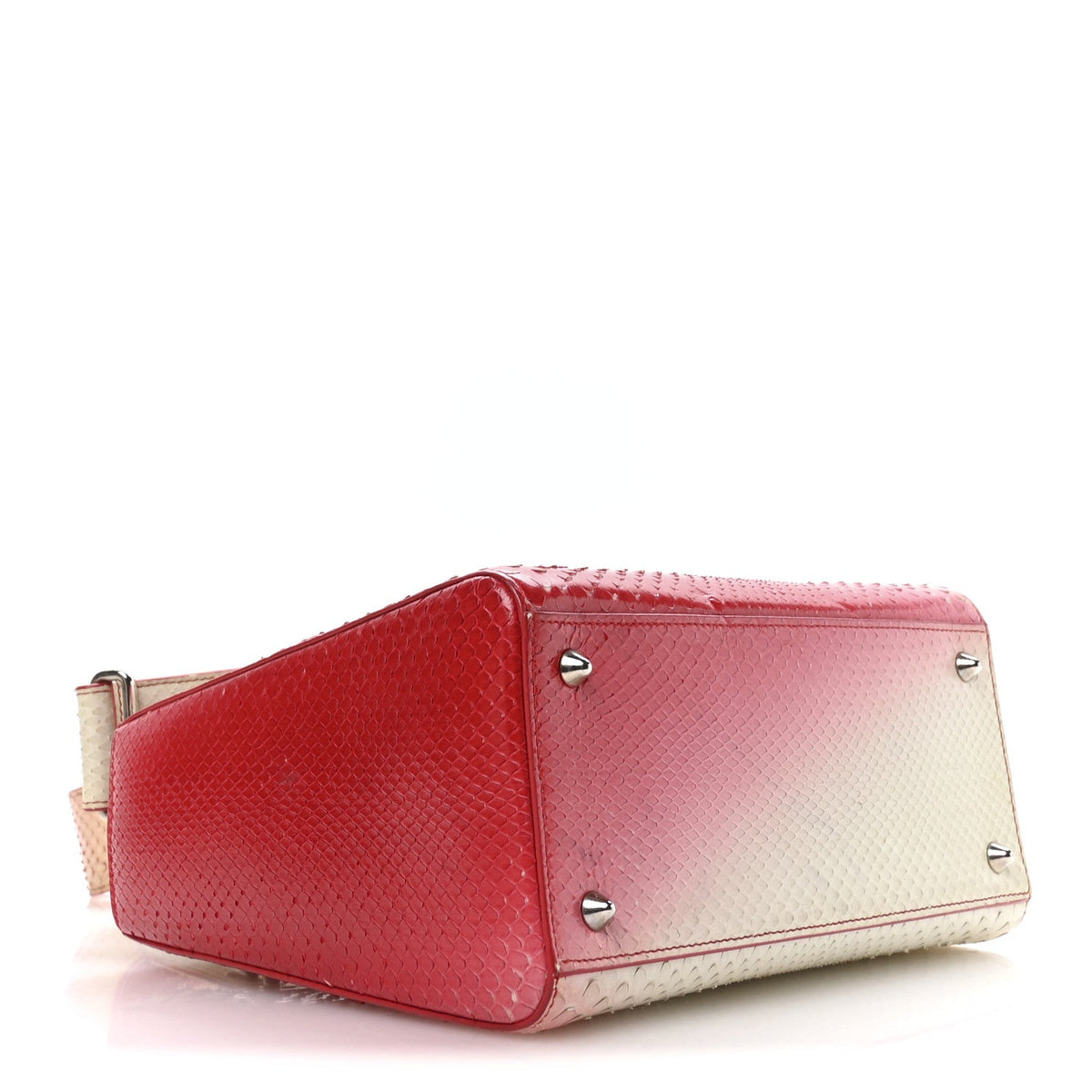 Snakeskin Ombre Medium Lady Dior Red White AT My store