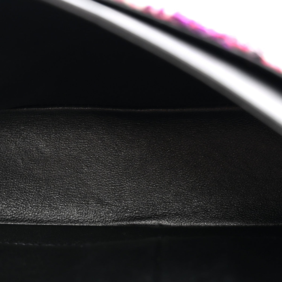 Tweed Quilted Medium Double Flap Pink Black At My store