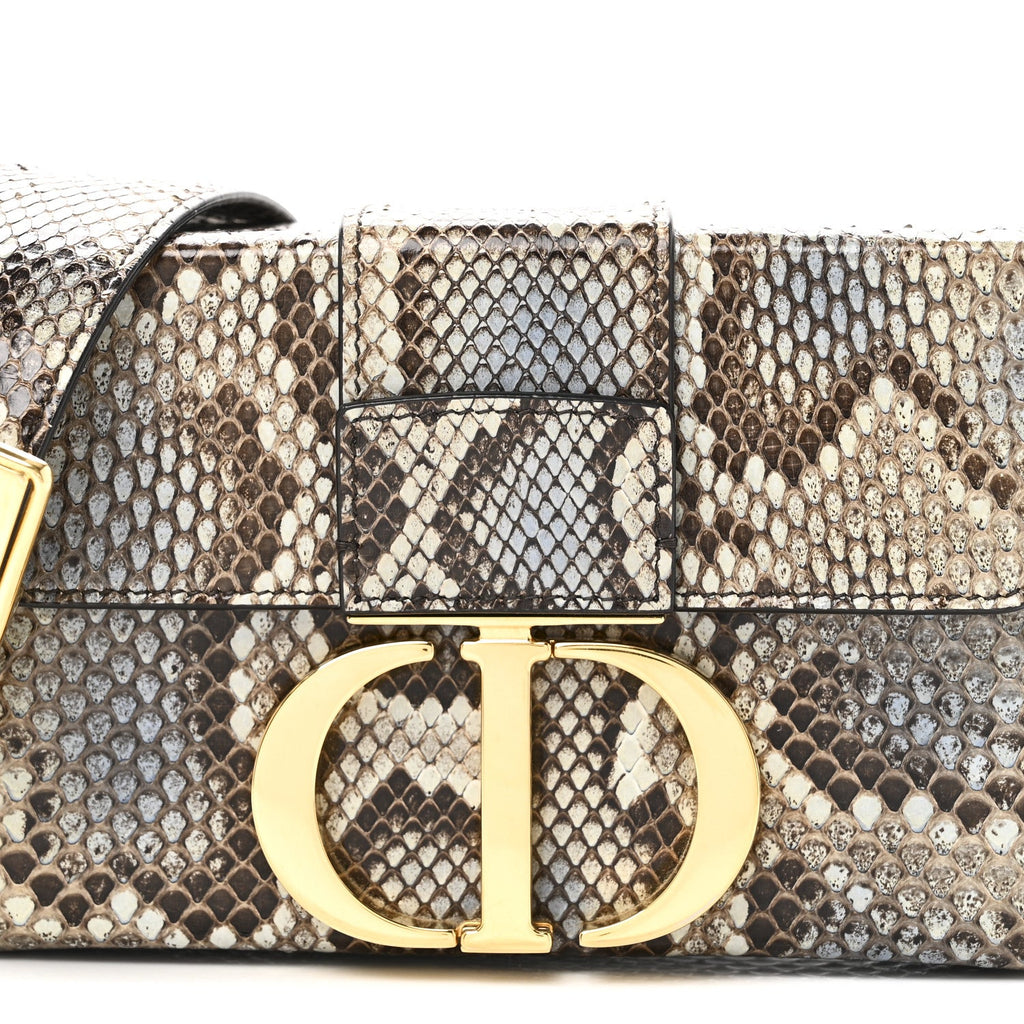 Snakeskin 30 Montaigne Box Bag Beige Multicolor AT My store
