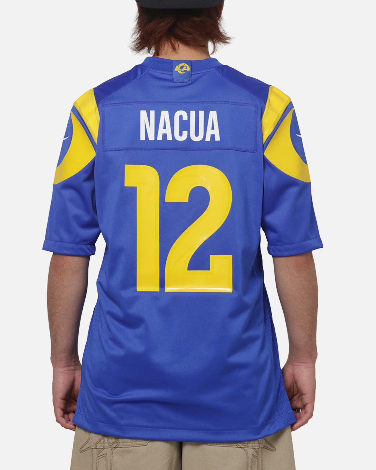 Top Seller Nike Los Angeles Rams Puka Nacua #12 Home Game NFL Jersey Official Team Colours