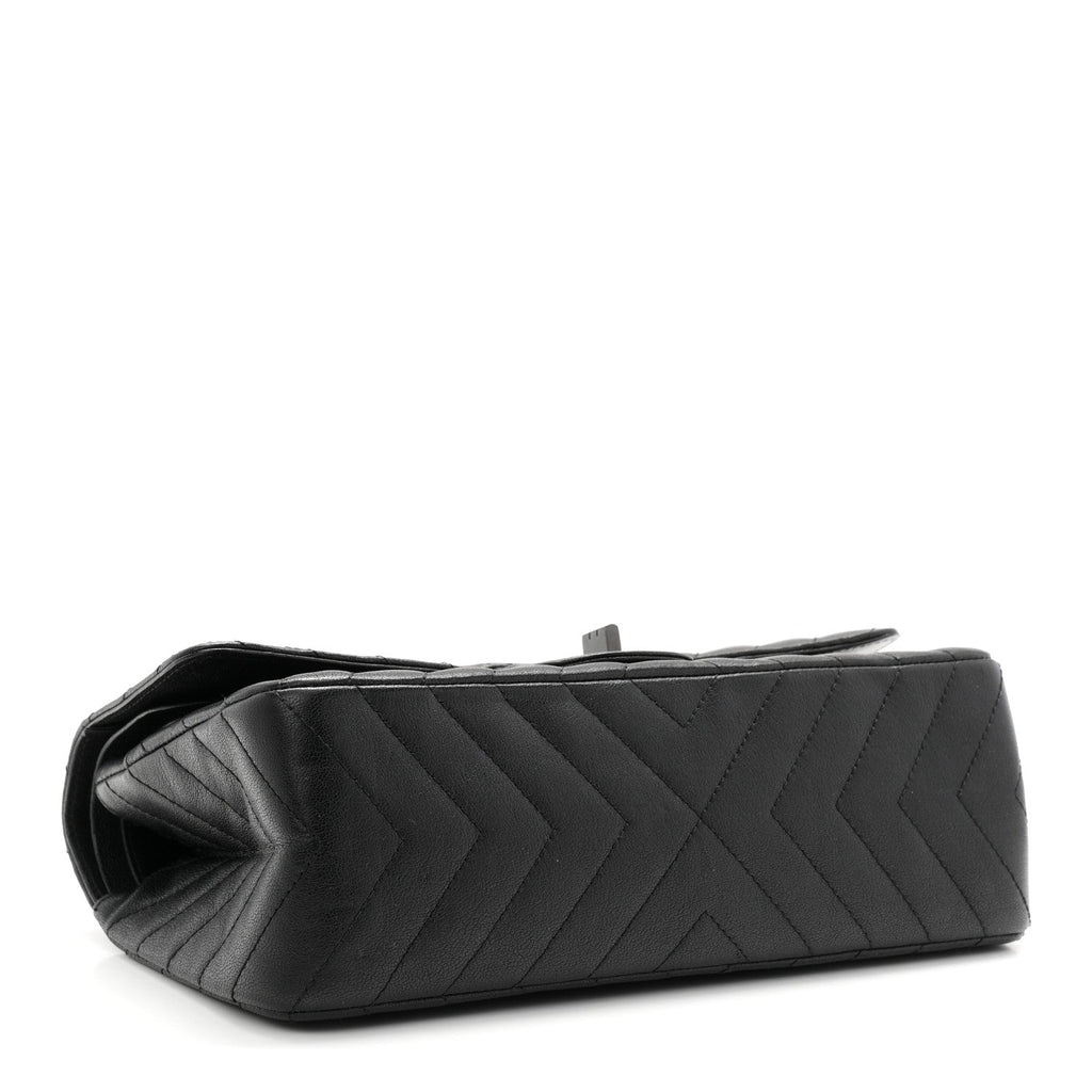 Sheepskin Chevron Quilted 2.55 Reissue 225 Double Flap So Black At My store