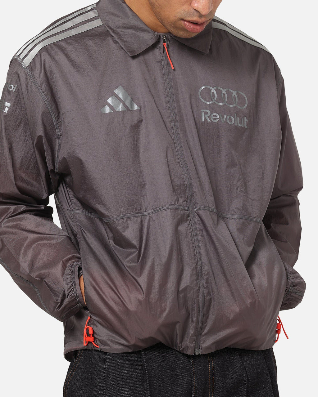 Best-Selling Adidas Audi Revolut F1 Team Driver Paddock Jacket Grey
