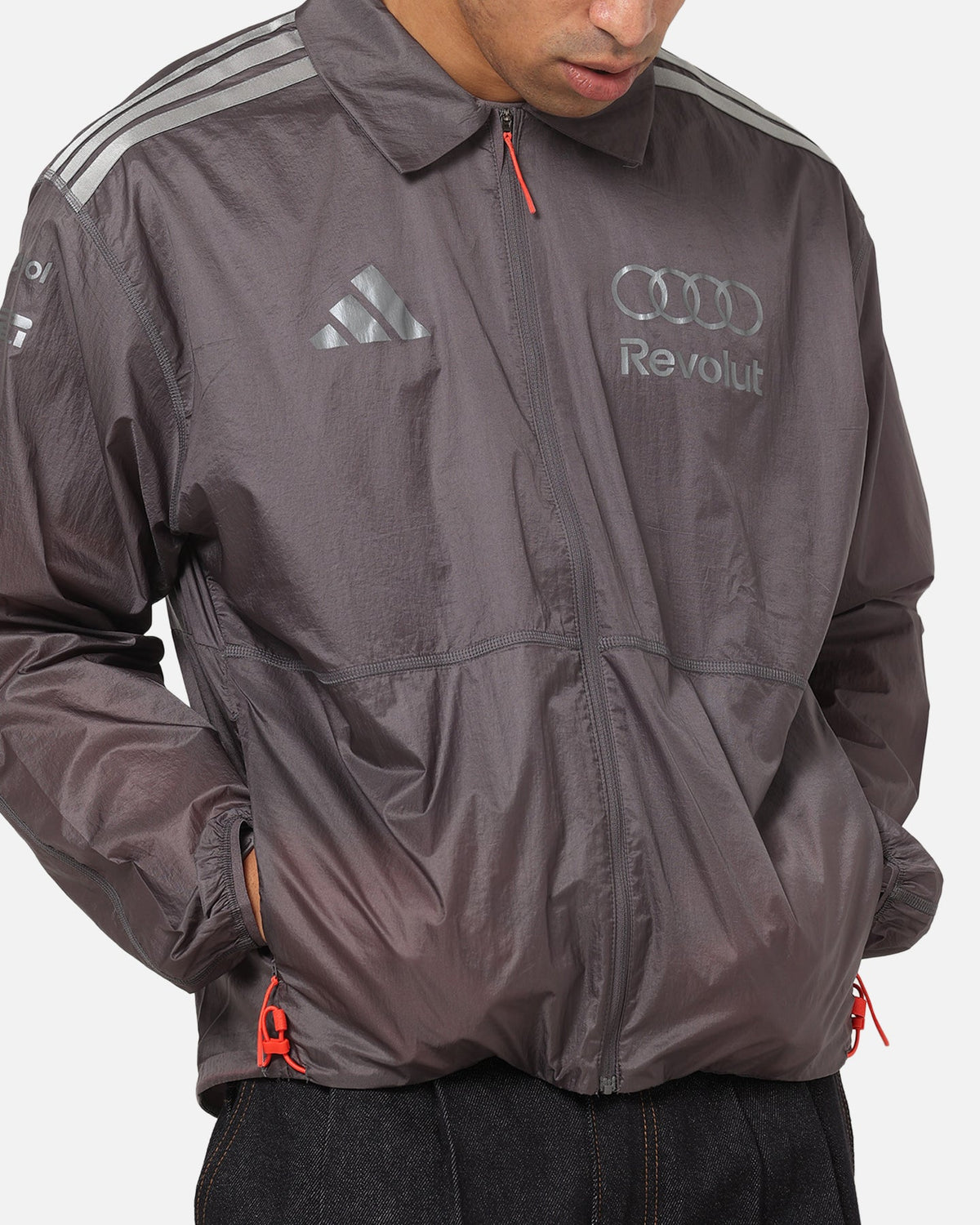 Best-Selling Adidas Audi Revolut F1 Team Driver Paddock Jacket Grey