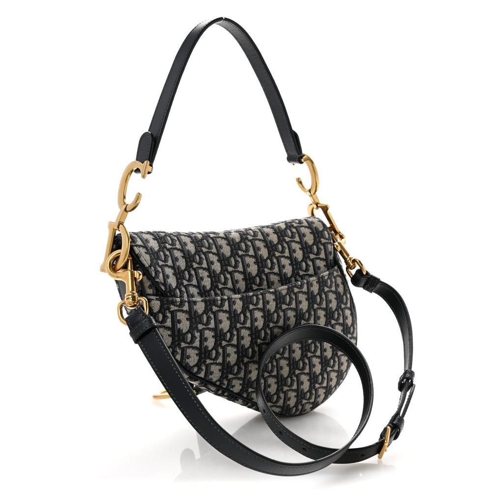 Oblique Saddle Bag With Strap Blue AT My store