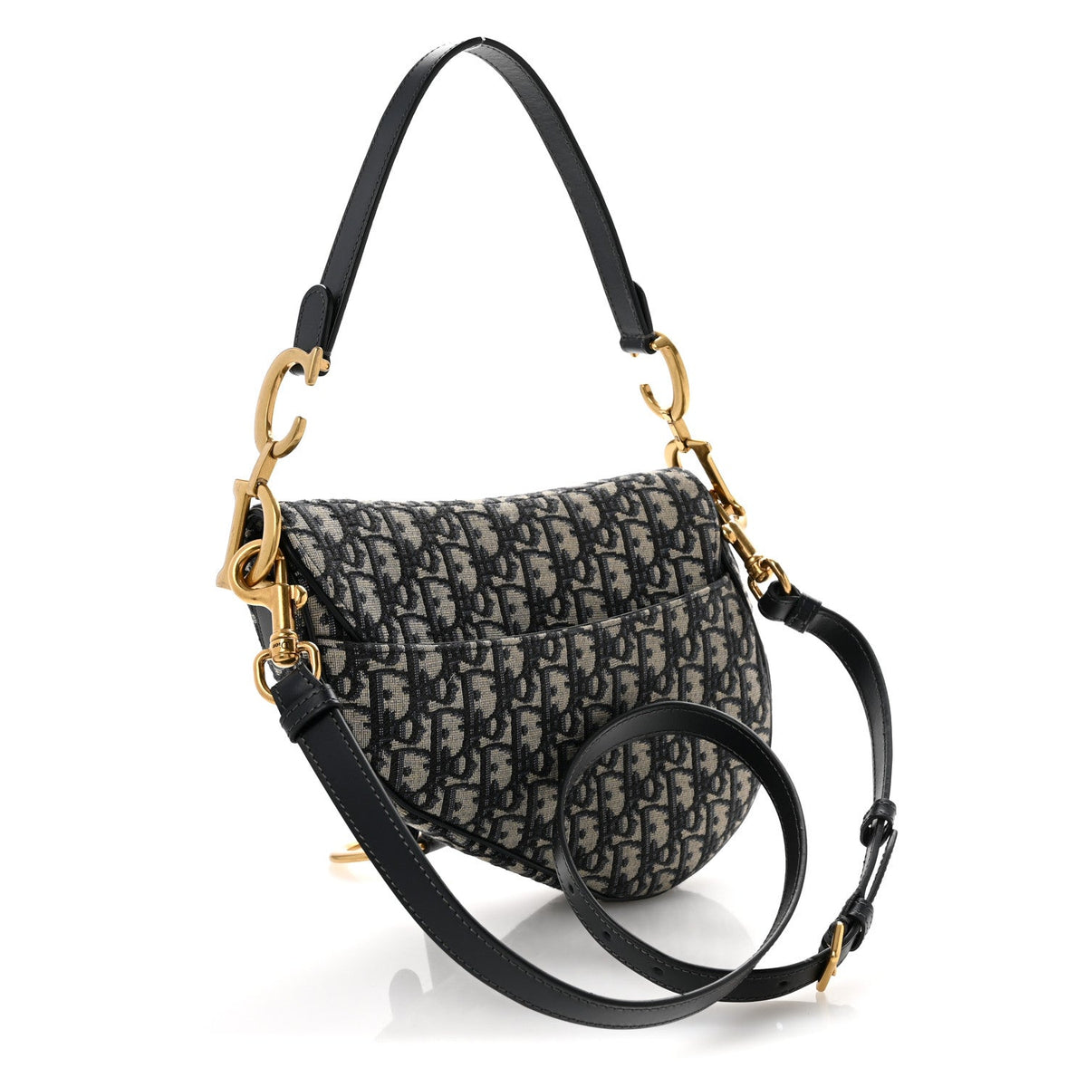 Oblique Saddle Bag With Strap Blue AT My store