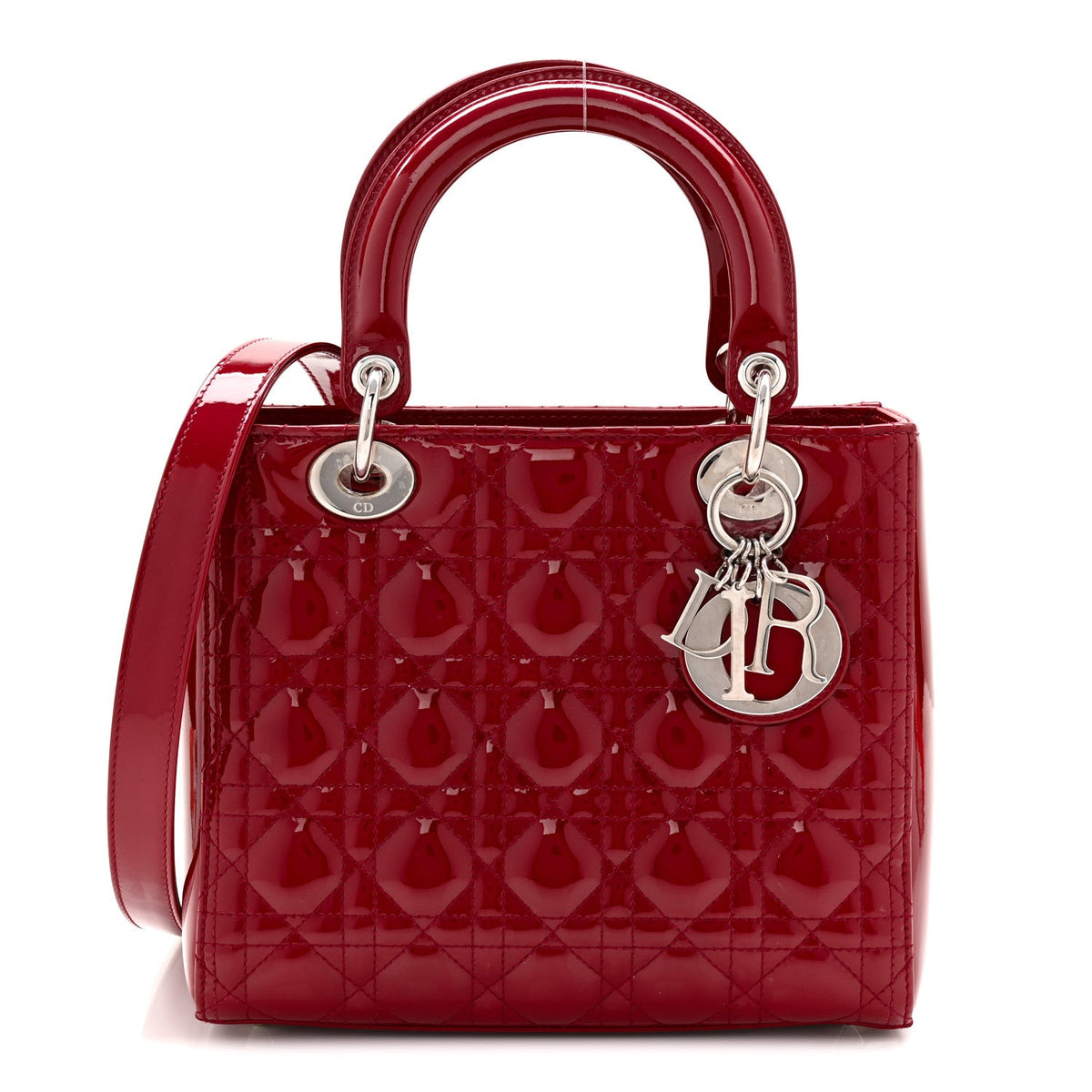 Patent Cannage Medium Lady Dior Red AT My store