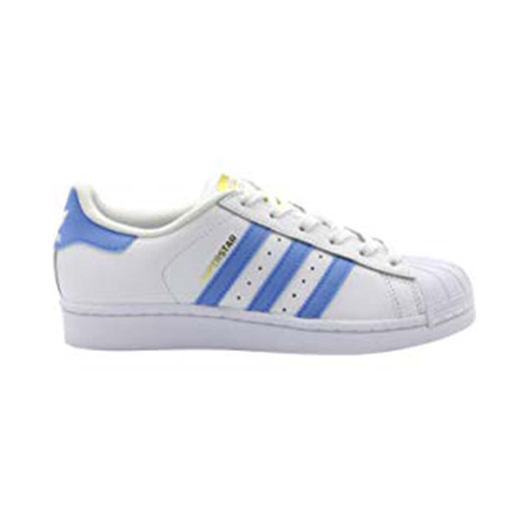 New Arrival Adidas Original SUPERSTAR FOUNDATION Junior -  FTWWHT/LTBLUE/GOLDMT/FTWBLA/BLELEG/ORMETA