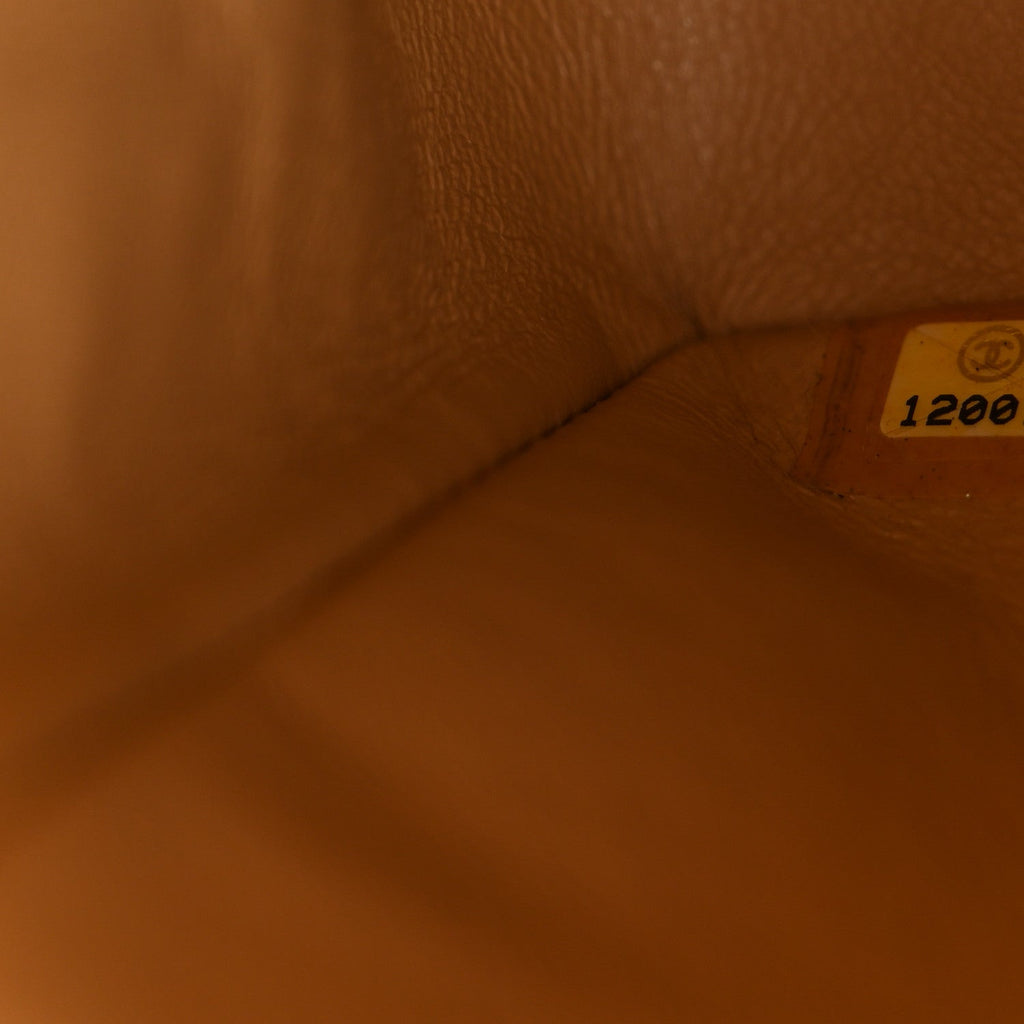 Lambskin Quilted Medium Double Flap Beige At My store