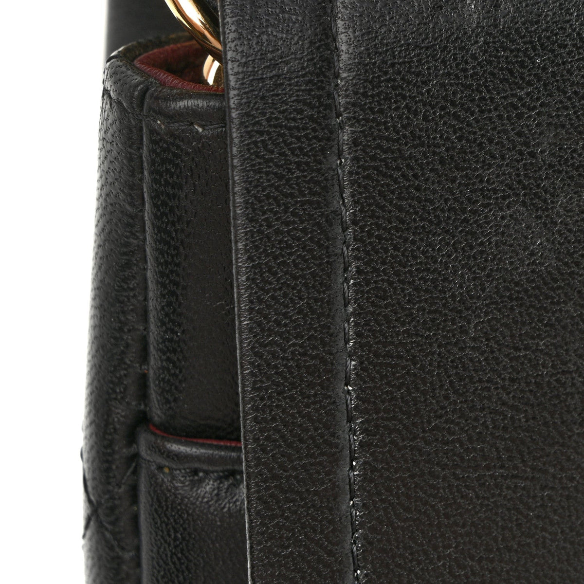 Lambskin Quilted Jumbo Double Flap Black At My store