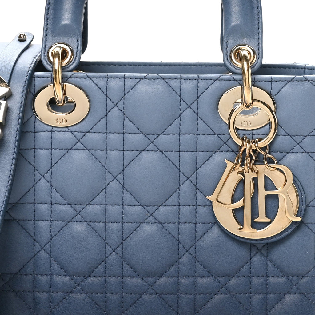 Lambskin Cannage Gradient Small My ABCDior Lady Dior Indigo Blue AT My store