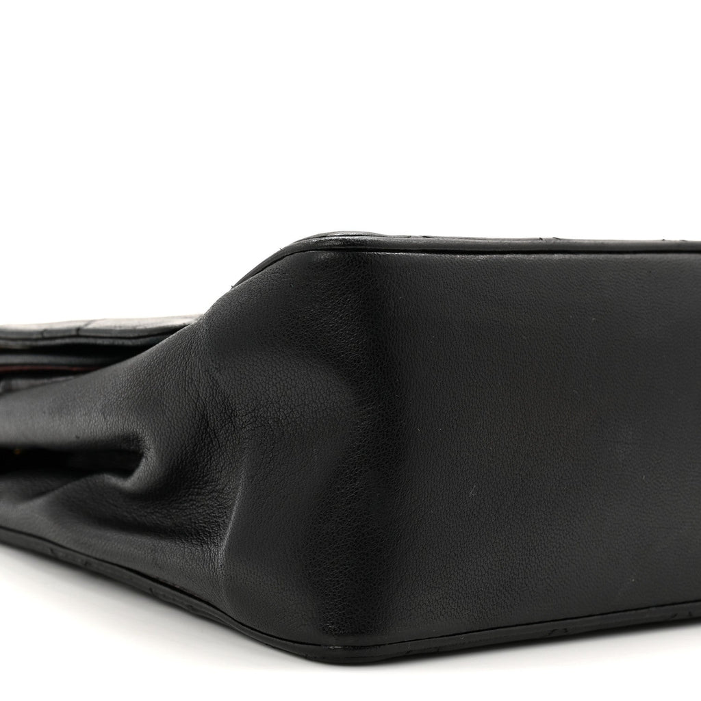 Lambskin Quilted Medium Double Flap Bijoux Chain Black At My store