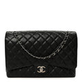 Caviar Quilted Maxi Double Flap Black At My store