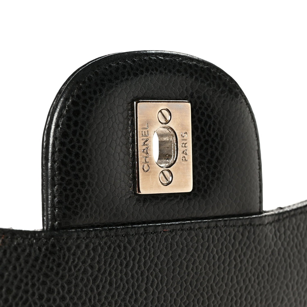Caviar Quilted Maxi Double Flap Black At My store