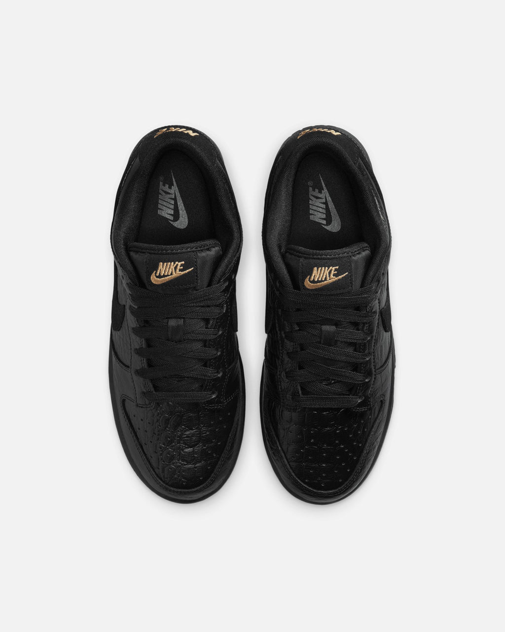 Top Seller Nike Women's Dunk Low "Croc Skin" Black/Black