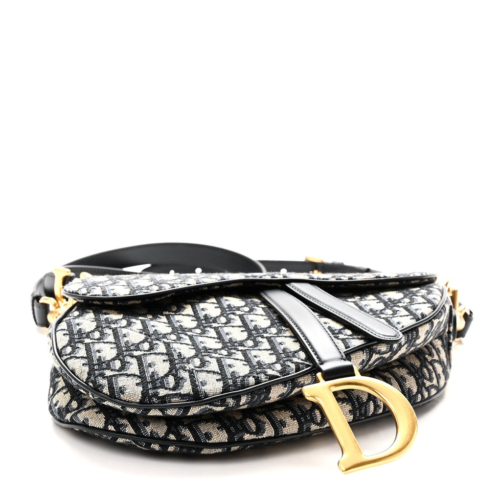 Oblique Saddle Bag With Strap Blue AT My store