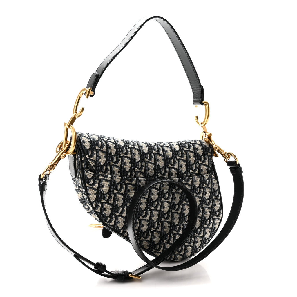Oblique Saddle Bag With Strap Blue AT My store
