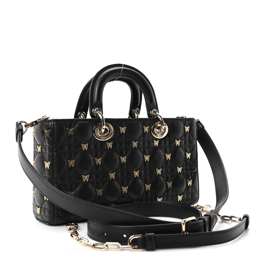Lambskin Butterfly Cannage Lady D-Joy Black AT My store