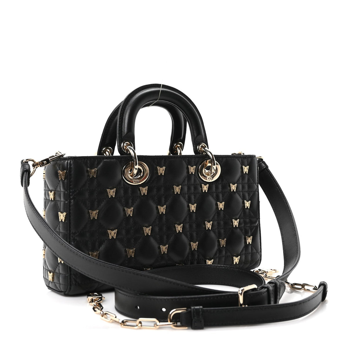 Lambskin Butterfly Cannage Lady D-Joy Black AT My store