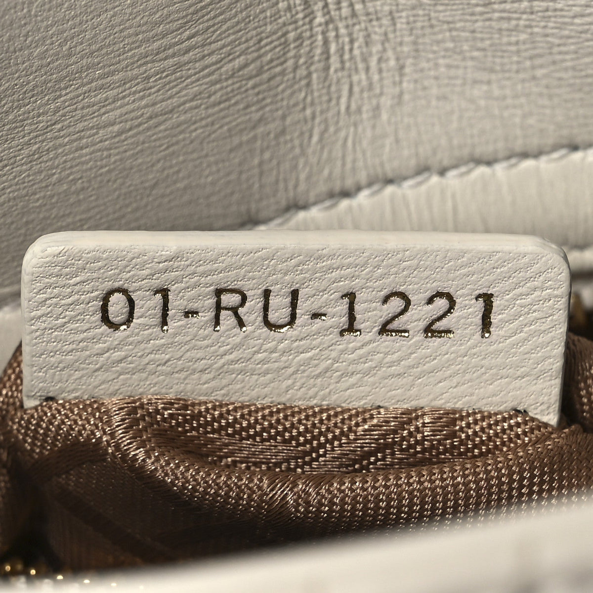Lambskin Cannage Mini Lady Dior White AT My store