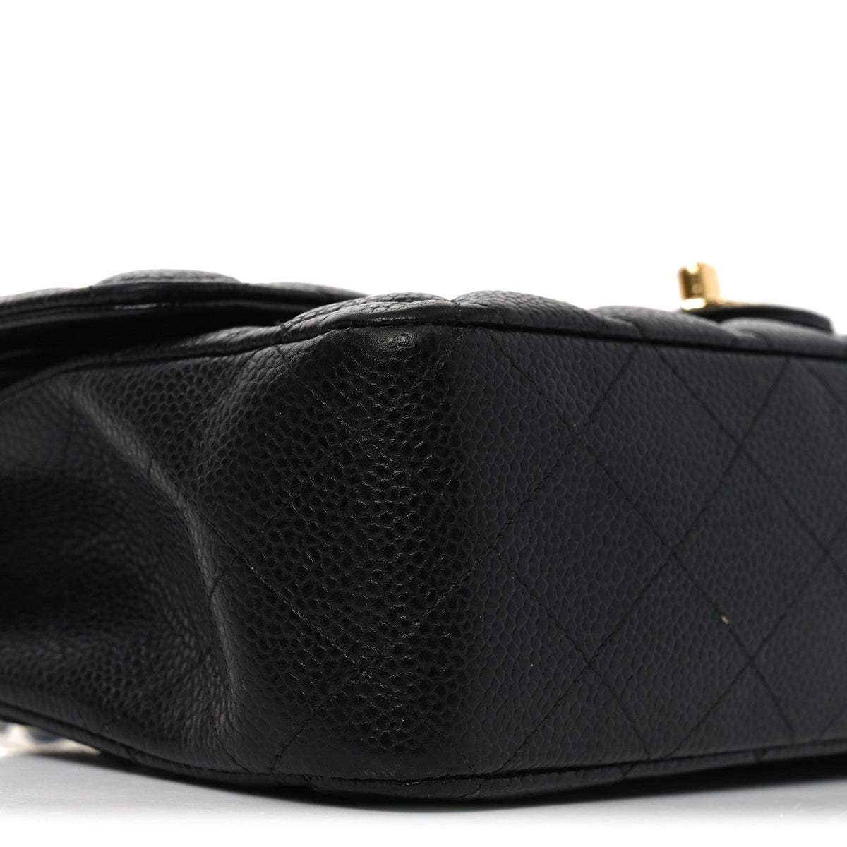 Caviar Quilted Medium Double Flap Black At My store