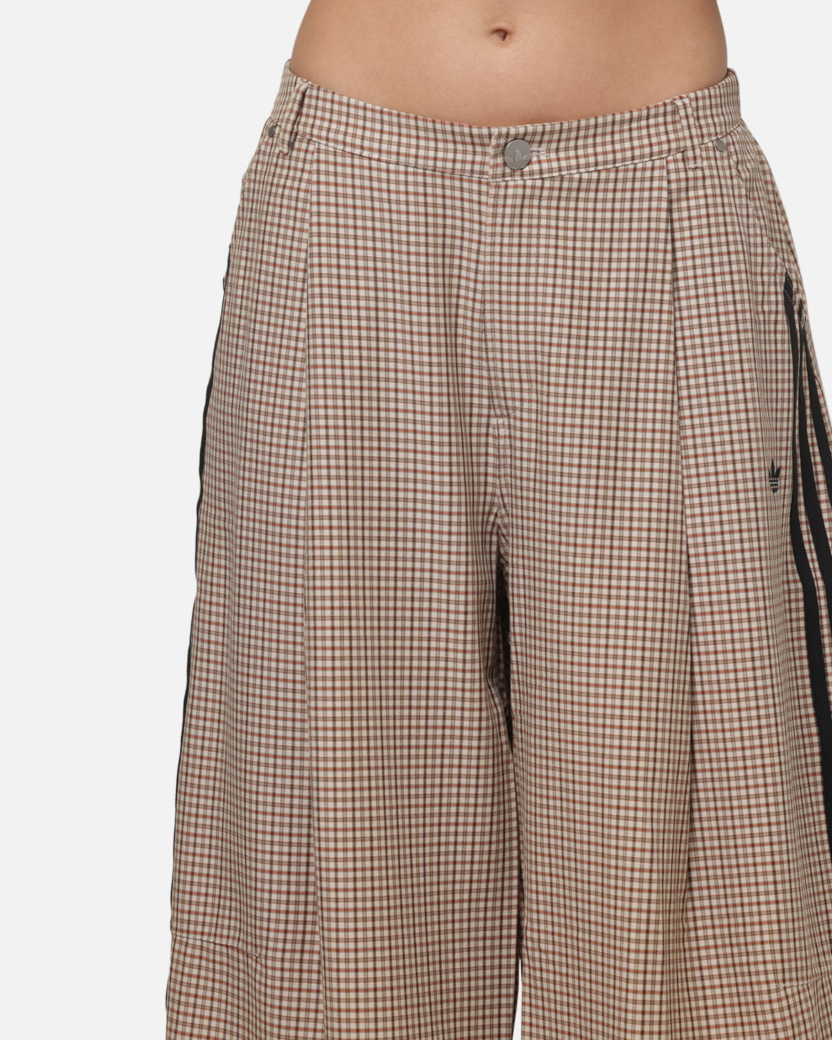 Best-Selling Adidas Women's Checks Trousers Beige