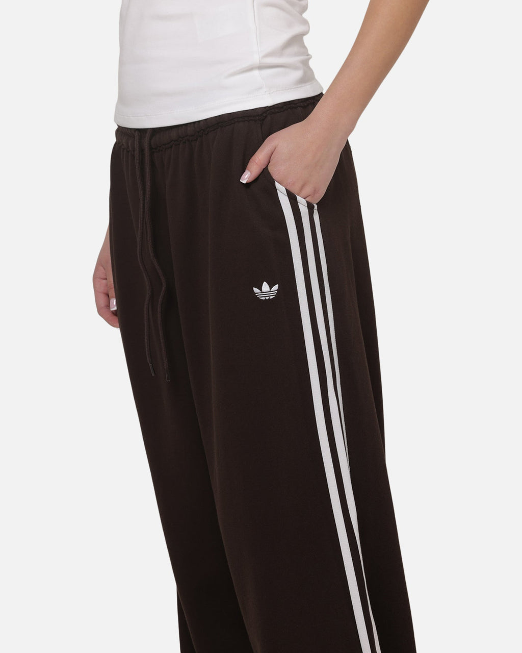 Best-Selling Adidas Women's Graphic Loose Sweat Pants Brown