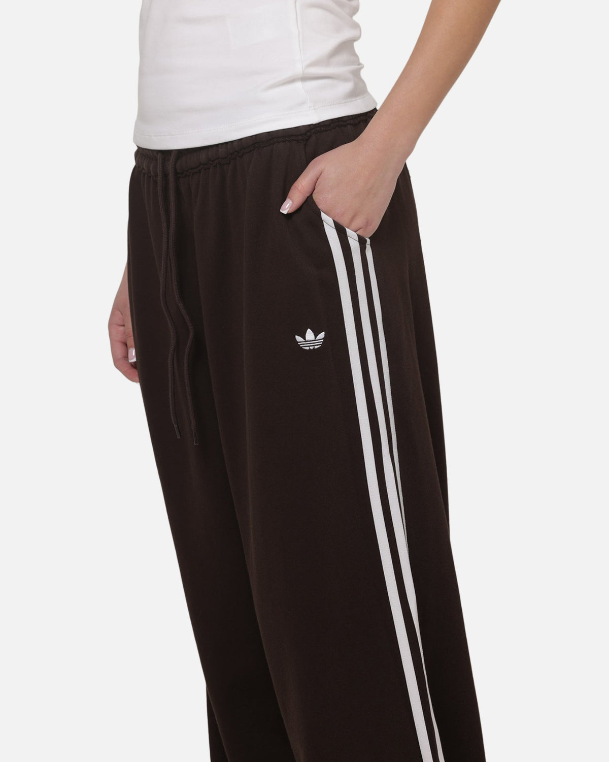 Best-Selling Adidas Women's Graphic Loose Sweat Pants Brown