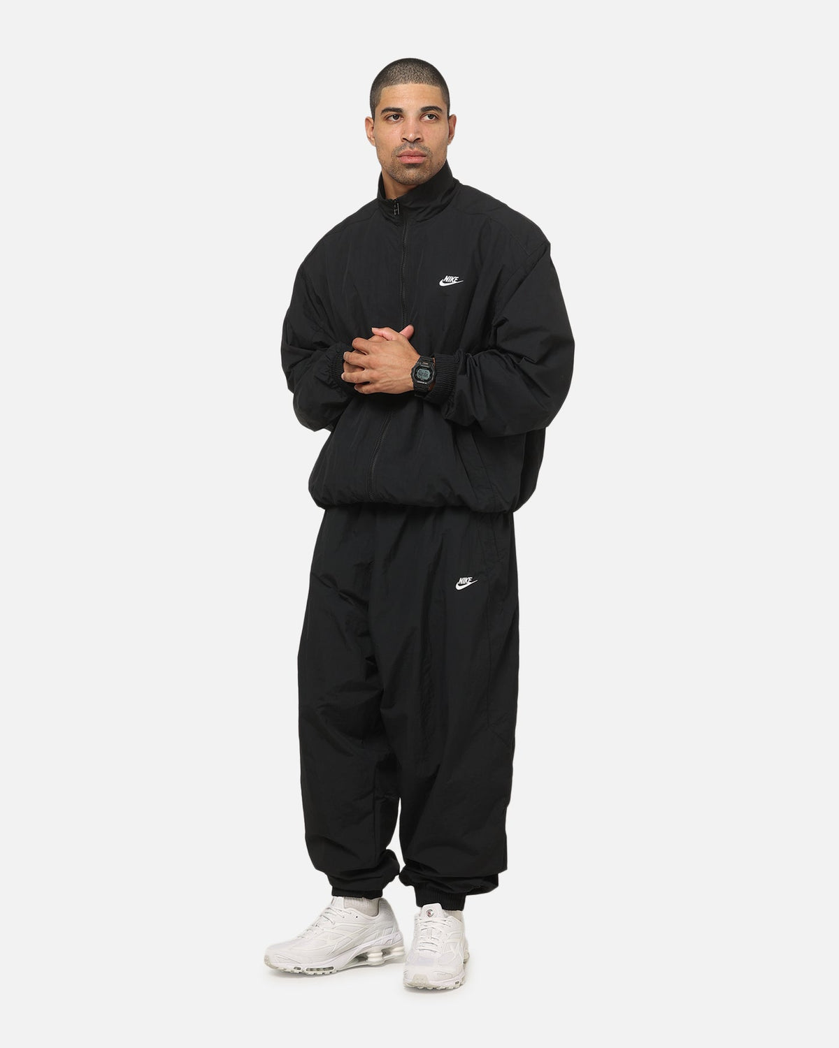 Top Seller Nike Club Woven Oversized Track Pants Black