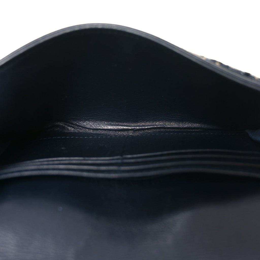 Oblique Small Saddle Chain Pouch Blue AT My store