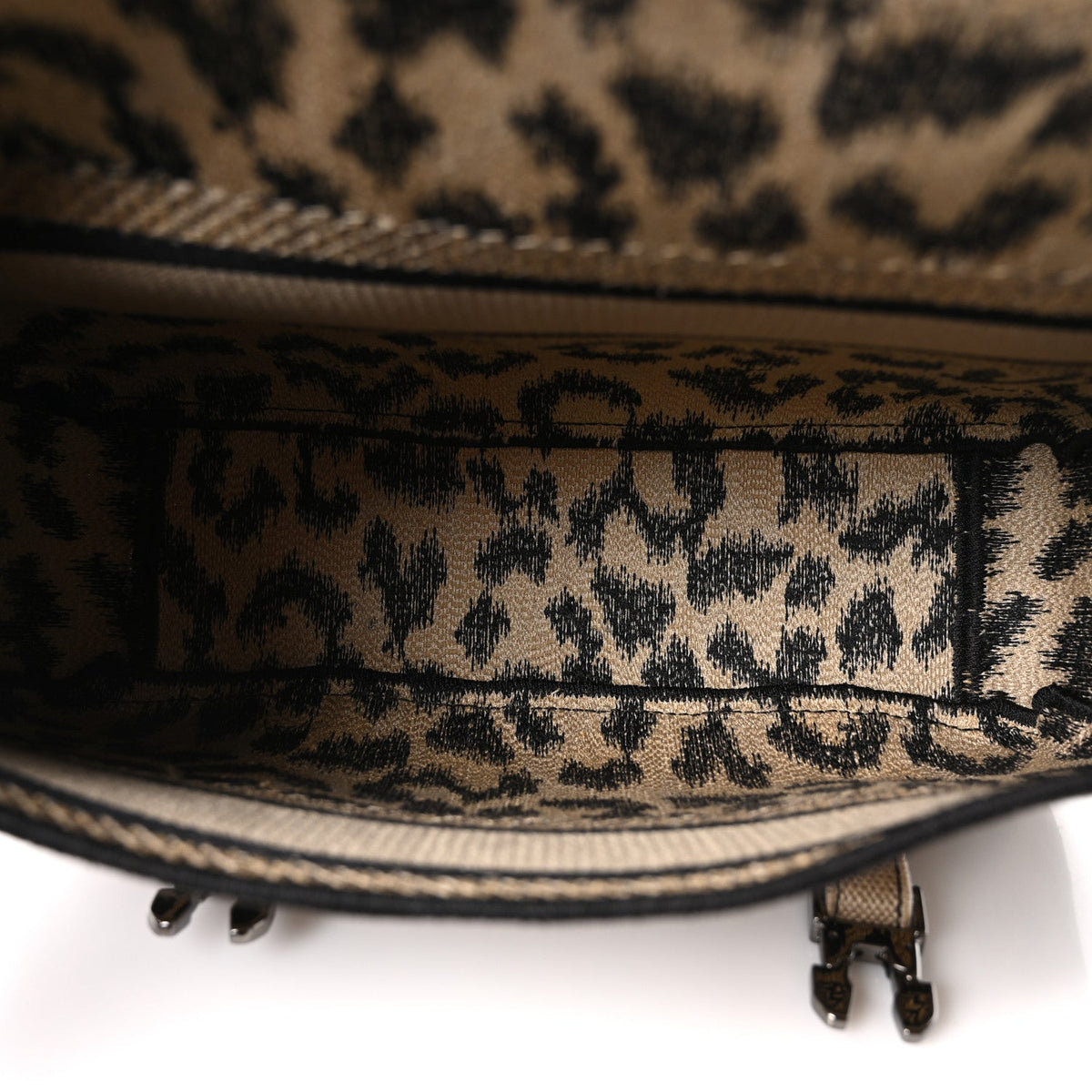 Canvas Mizza Embroidered Small Diorcamp Messenger Beige AT My store