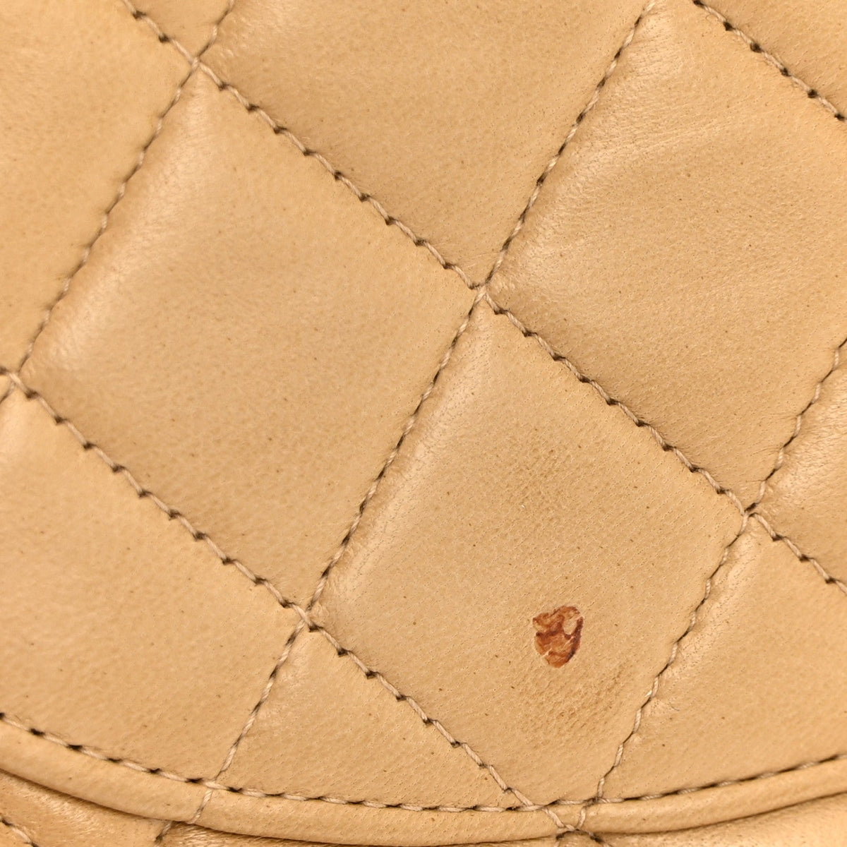 Lambskin Quilted Medium Double Flap Beige At My store
