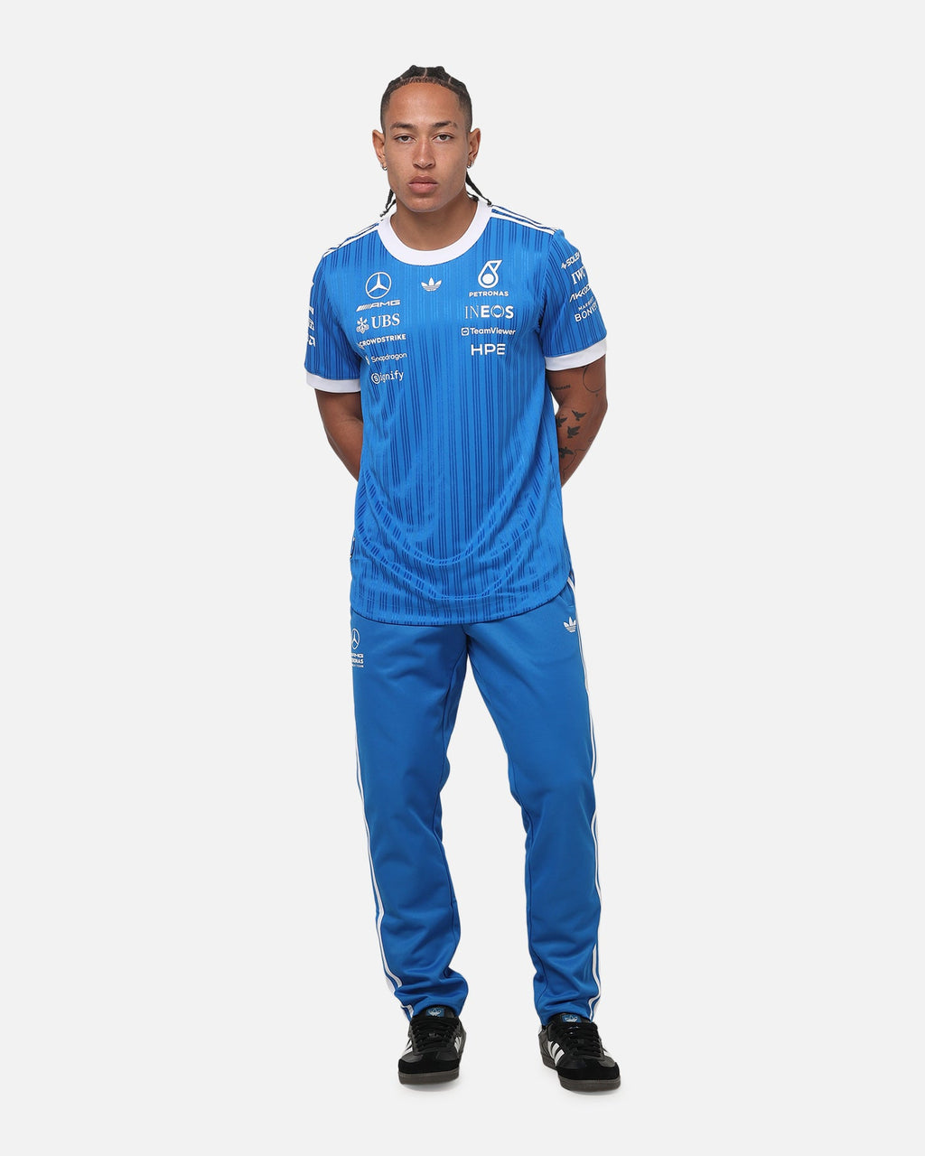 Best-Selling Adidas Mercedes-AMG Petronas Formula 1 Drivers T-Shirt Blue