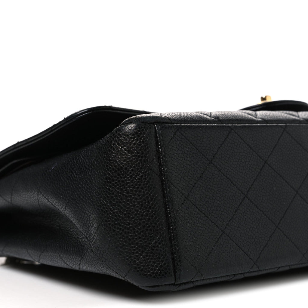Caviar Quilted Maxi Double Flap Black At My store