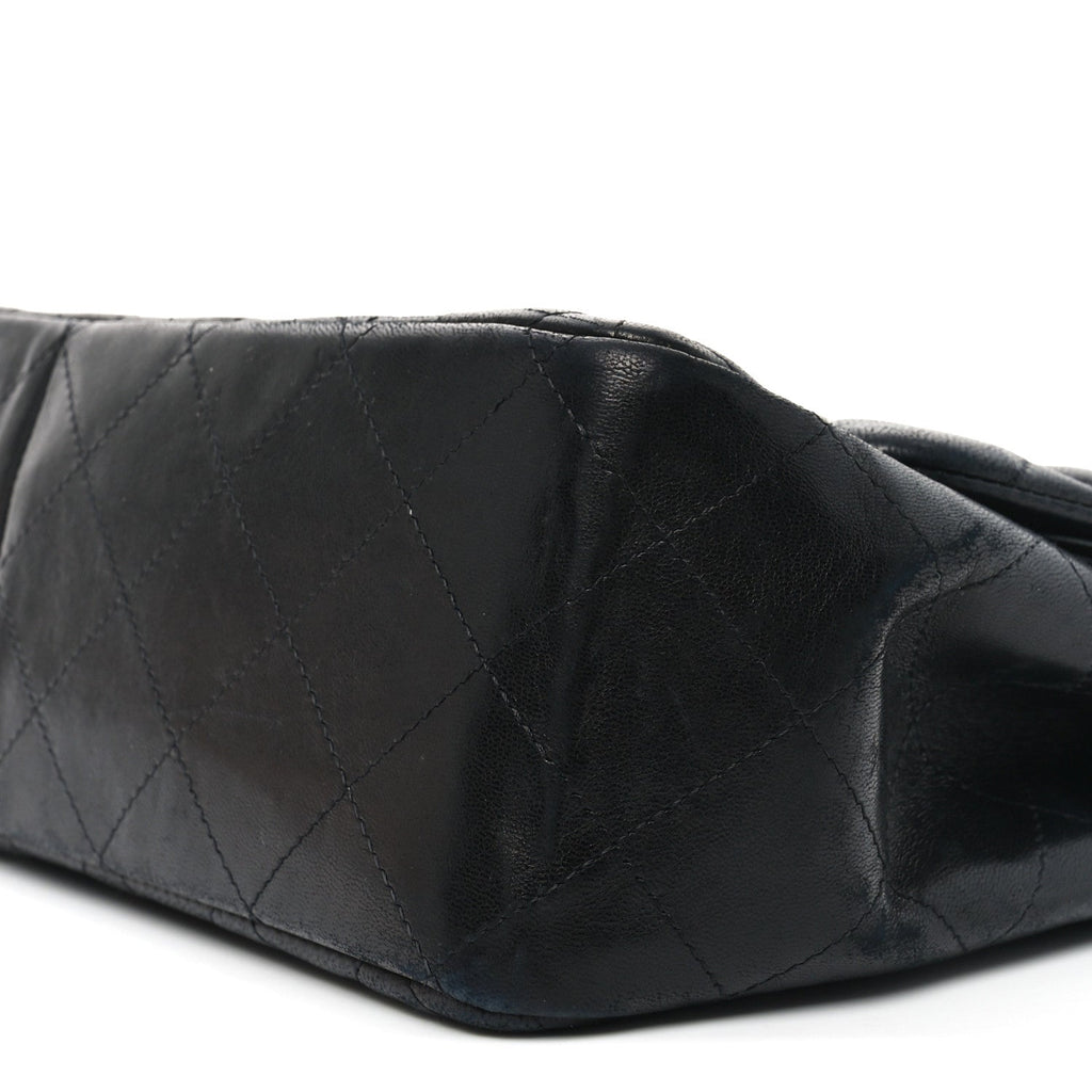 Lambskin Quilted Jumbo Double Flap So Black At My store
