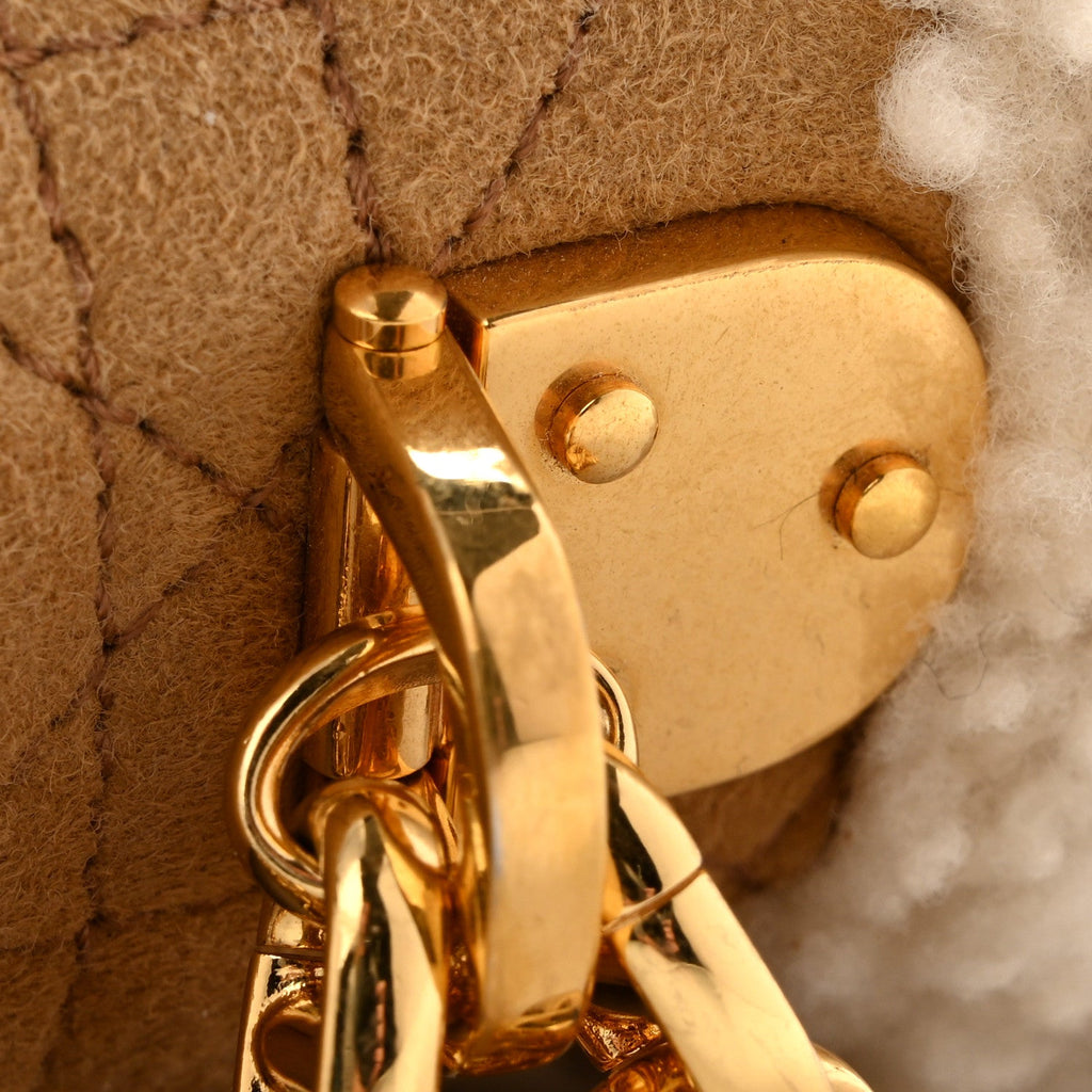 Shearling Cannage Large Caro Bag Camel AT My store