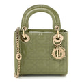 Patent Cannage Mini Lady Dior Dusty Green AT My store