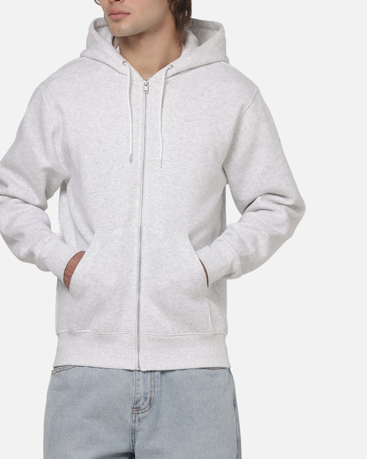 Top Seller Nike Club BB Full-Zip Hoodie Birch Heather
