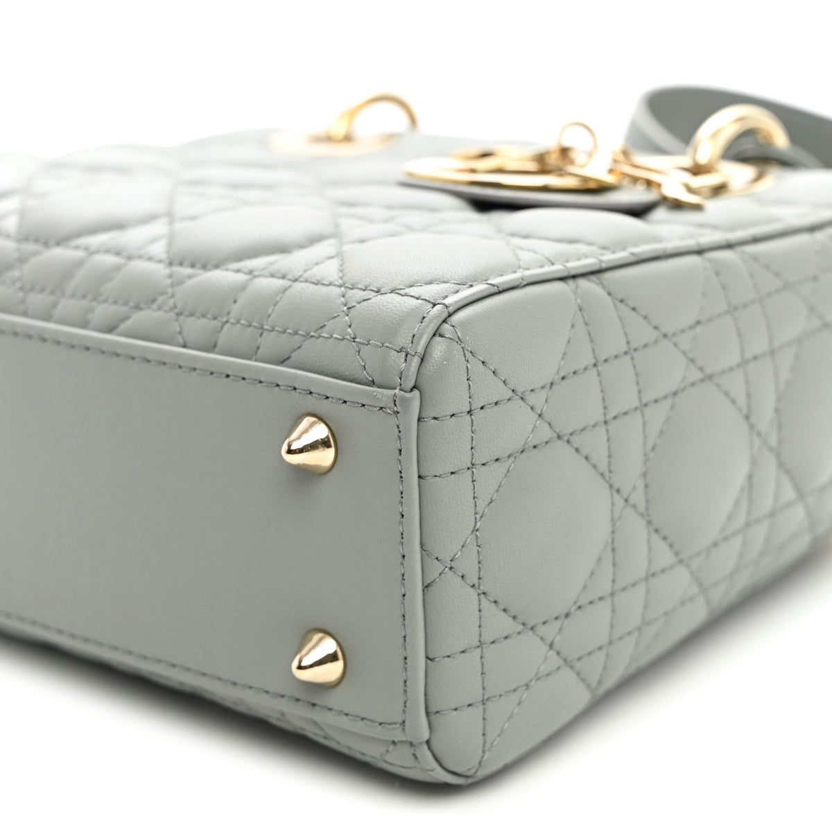 Lambskin Cannage Small My ABCDior Lady Dior Grey AT My store