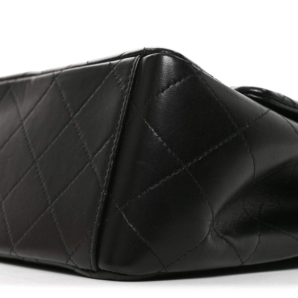 Lambskin Quilted Maxi Double Flap Black At My store