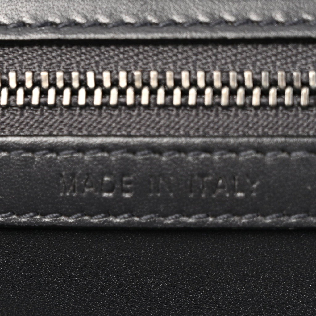 Metallic Patent Micro-Cannage Medium Diorama Flap Bag Onyx Black AT My store