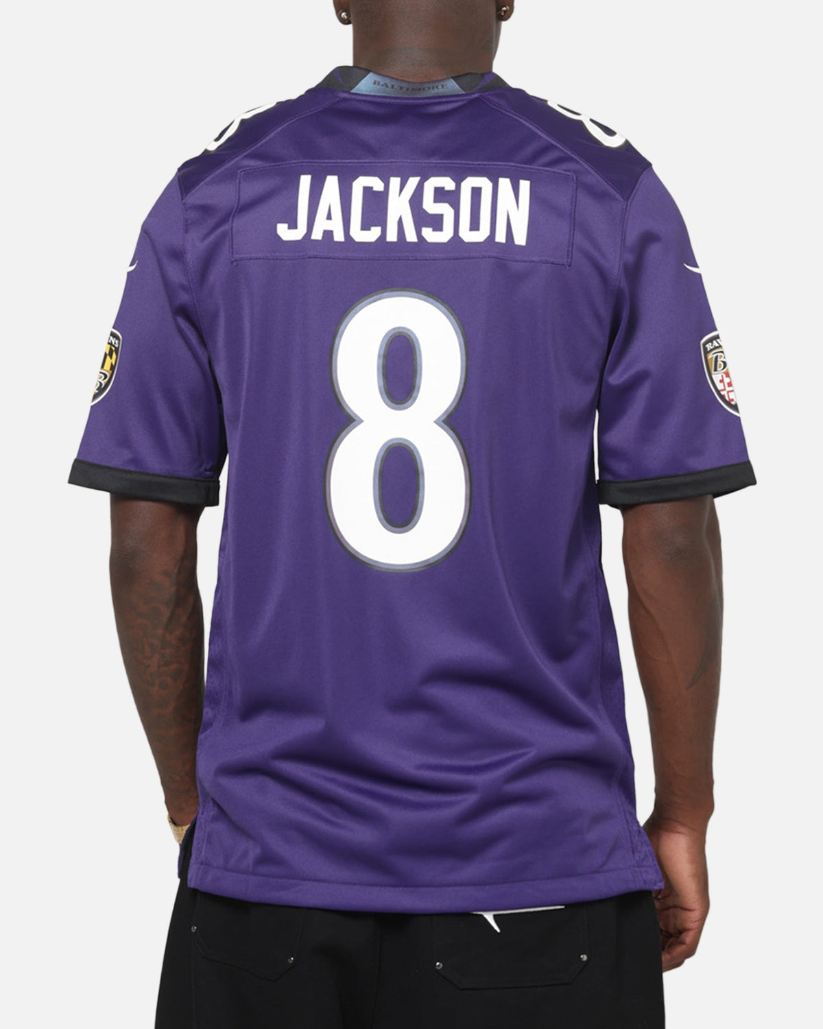 Top Seller Nike Baltimore Ravens Lamar Jackson #8 Home Game NFL Jersey New Orchid